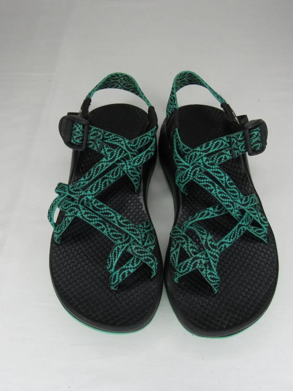 Chaco Green ZX/3 Strappy Sport Sandal Women's 6 Made in USA - Picture 3 of 9